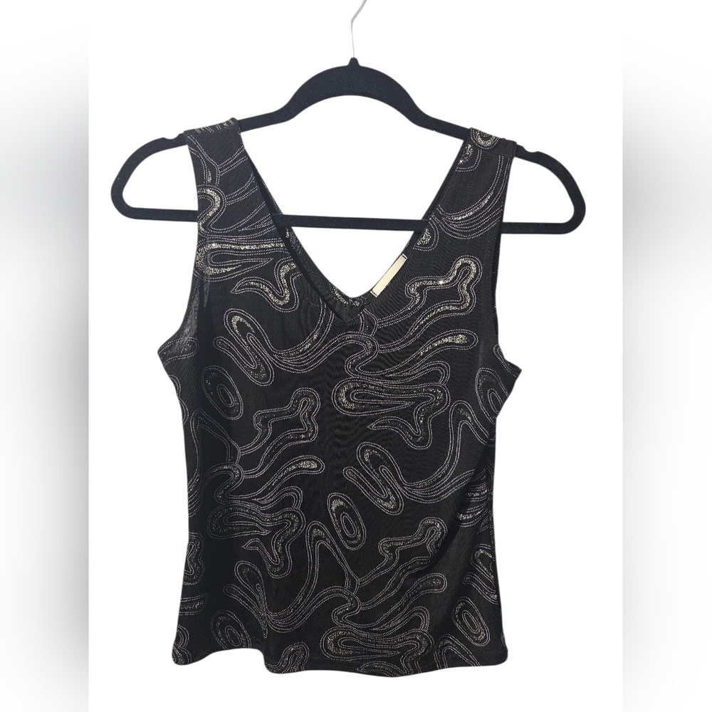 2/$30 Black and Silver Sparkly Tank Top